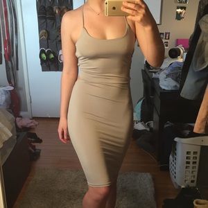 Grey Tie Midi Dress🖤